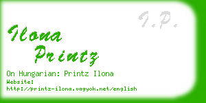 ilona printz business card